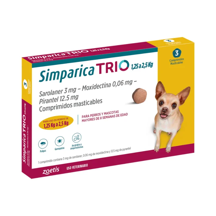 Simparica Trio Antiparasitario (3 comprimidos)