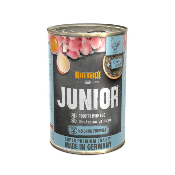 Belcando Lata Junior Ave y Huevo