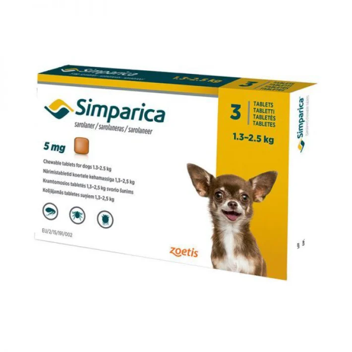 Simparica Antiparasitario Perro (3 comprimidos)