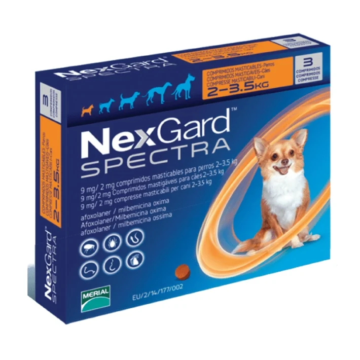 Nexgard Spectra Antiparasitario (3 comprimidos)