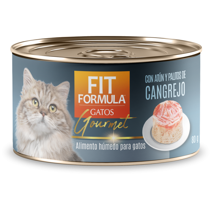 Fit Lata Gourmet Gatos Cangrejo 80 gr