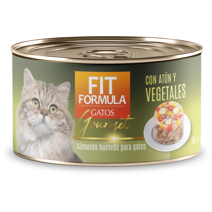 Fit Lata Gourmet Gatos Vegetales 80 gr