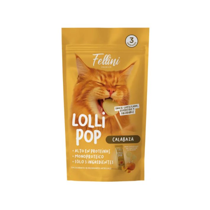 Fellini Lollipop Calabaza (3 unidades)