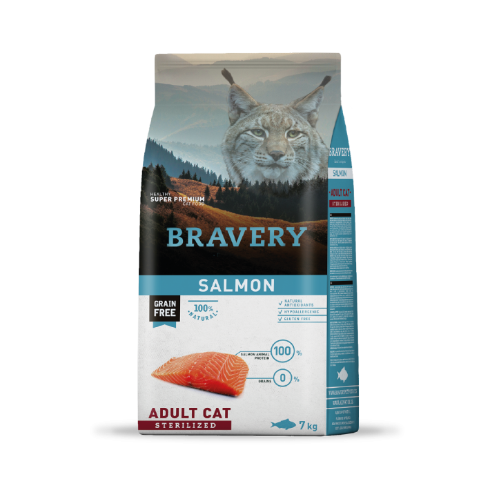 Bravery Salmon Adulto Cat Sterilized 7 kg
